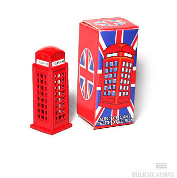 12x Miniature Phone Box Models