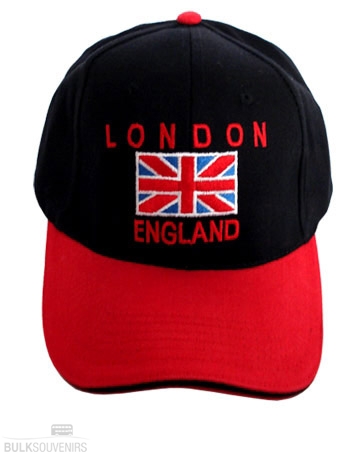 Red & Black Union Jack Baseball Cap