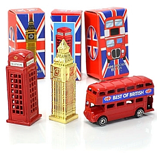 Gift Set of Three Diecast Metal Mini London Models