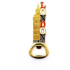 12x Golden Big Ben London Bottle Opener Magnets