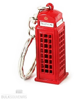 Telephone Box Keyring Wholesale Souvenirs