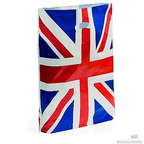 plastic union jack bag ideal for gifts